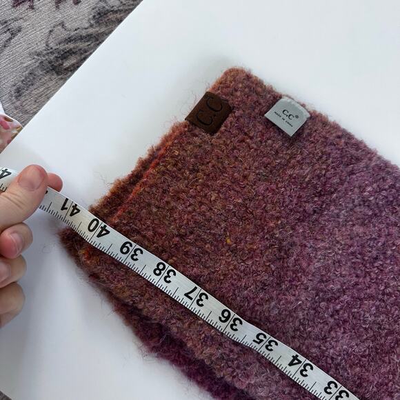 C.C. Burnt Orange Scarf - 7x80 inches - Picture 5 of 6